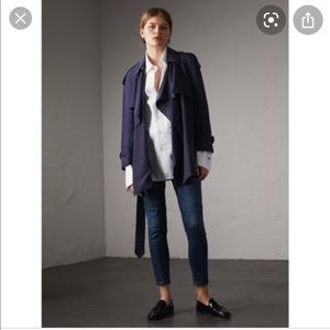 Women’s Burberry Silk Trench Coat